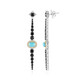 Zilveren oorbellen met Sleeping Beauty Turkooisen (Dallas Prince Designs)