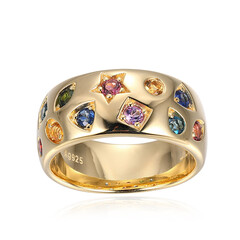 Zilveren ring met een amethist (Adela Gold)
