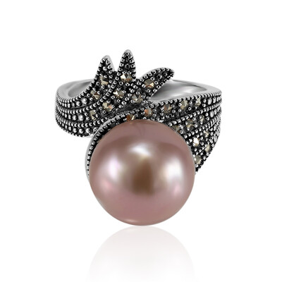 Zilveren ring met een Ming Parel (TPC)