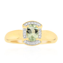 Gouden ring met een Australische mint beril