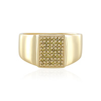 Zilveren ring met I3 Gele Diamanten