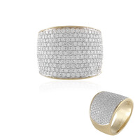 Gouden ring met SI2 (H) Diamanten (de Melo)