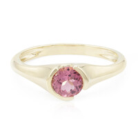 Gouden ring met een roze toermalijn