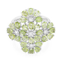 Zilveren ring met Paraiba toermalijnen