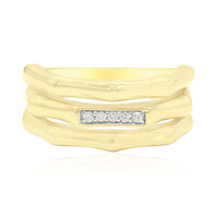 Zilveren ring met I1 (G) Diamanten