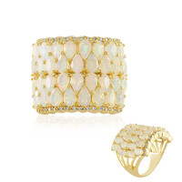 Zilveren ring met Welo-opalen