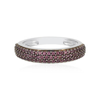 Zilveren ring met rhodolieten