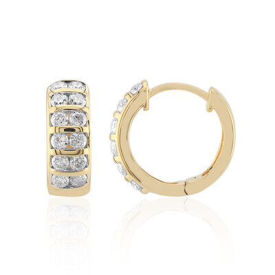 Gouden oorbellen met Diamanten SI1 (G) (Annette)