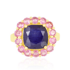 Zilveren ring met een Madagaskar Blauwe Saffier