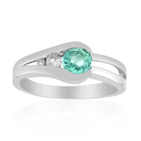 Zilveren ring met een Russische smaragd