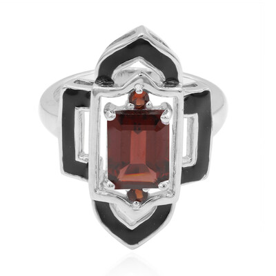 Zilveren ring met een Mozambique granaat