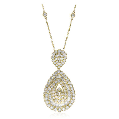 Gouden halsketting met SI2 (H) Diamanten (CIRARI)