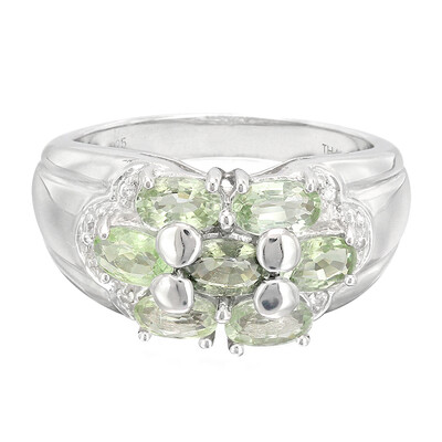 Zilveren ring met Paraiba toermalijnen