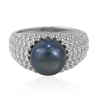Zilveren ring met een zoetwater kweekparel (TPC)