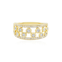 Zilveren ring met I2 (J) Diamanten