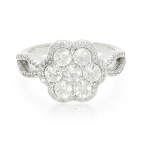 Zilveren ring met zirkonen