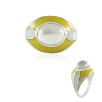 Zilveren ring met een Groene maansteen (Adela Silber)