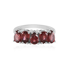 Zilveren ring met Mozambique granaten