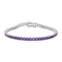 Zilveren armband met amethisten