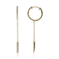 Gouden oorbellen met Diamanten SI2 (G) (CIRARI)