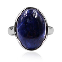 Zilveren ring met een sodaliet