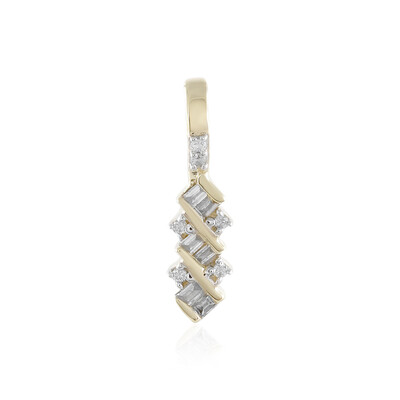 Gouden hanger met SI1 (H) Diamanten