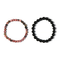 Armband met zwarte toermalijnen