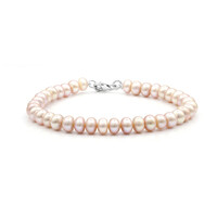 Zilveren armband met zoetwater kweekparels (TPC)