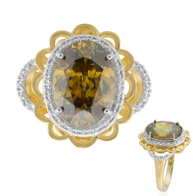 Gouden ring met een Bulgaarse sfaleriet
