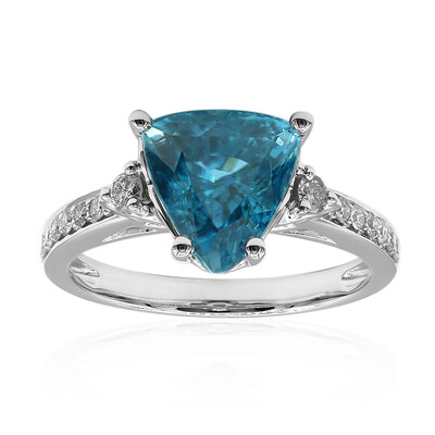 Gouden ring met een Ratanakiri zirkoon (CIRARI)
