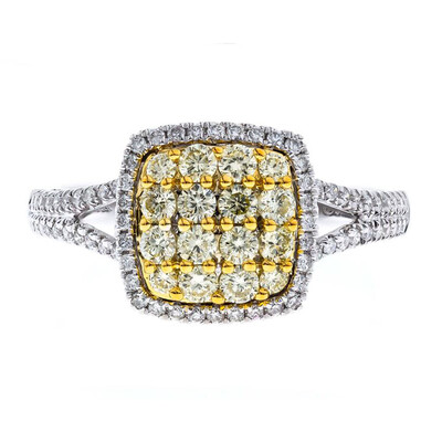 Gouden ring met gele S12 diamanten (CIRARI)