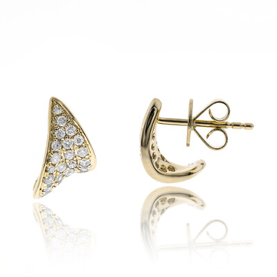 Gouden oorbellen met I1 (H) Diamanten (CIRARI)