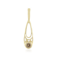 Gouden hanger met een I2 Champagne Diamant (Ornaments by de Melo)