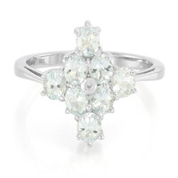 Zilveren ring met Paraiba toermalijnen