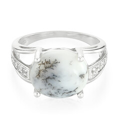 Zilveren ring met een dendrieten agaat