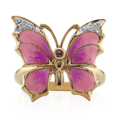 Zilveren ring met een rhodliet