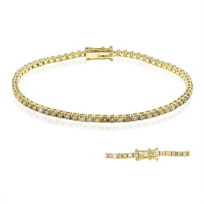 Gouden armband met SI2 Fancy Diamanten (CIRARI)