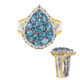 Zilveren ring met aquamarijnstenen (Gems en Vogue)