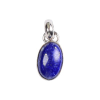 Zilveren hanger met een lapis lazuli