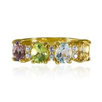 Zilveren ring met een amethist
