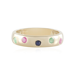 Zilveren ring met Socoto smaragden