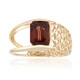 Gouden ring met een roze zirkoon (Ornaments by de Melo)