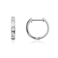 Platinaen oorbellen met Loepzuivere (F) Diamanten (LUCENT DIAMONDS)