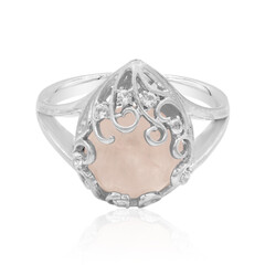 Zilveren ring met een rozen kwarts