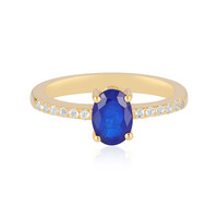 Zilveren ring met een Koningsblauwe Spinel