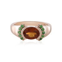 Zilveren ring met een hessoniet granaat (KM by Juwelo)