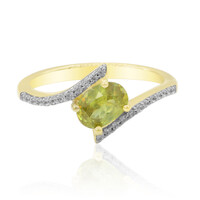 Gouden ring met een sfeen