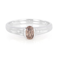 Zilveren ring met een kaneel zirkoon