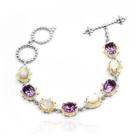 Zilveren armband met amethisten (Dallas Prince Designs)