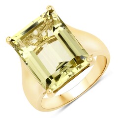 Zilveren ring met een Limoen Kwarts